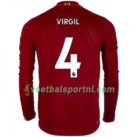 Liverpool Virgil van Dijk 4 Thuis Shirt 2019-20 L/S Liverpool Virgil van Dijk 4 Thuis Shirt 2019-20 L/S